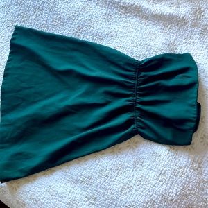 Strapless wedding guest dress (size small)